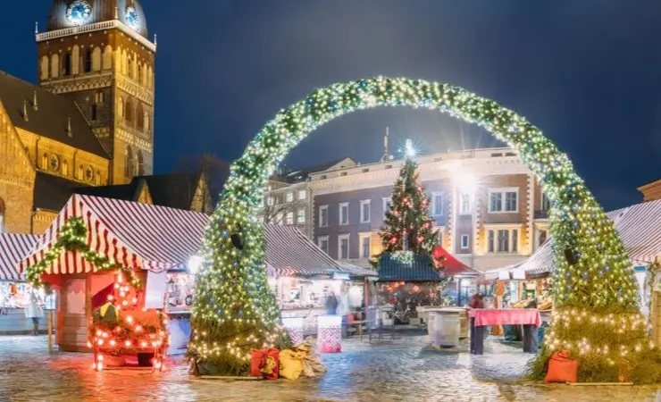 Luces de Navidad en Riga